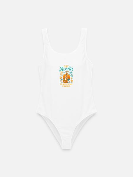 Sag Aloha zu meinem kleinen Freund - Frauen Badeanzug - Weiß