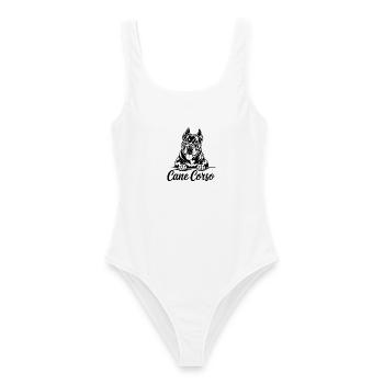Cane Corso Dog Lover Design pour les amoureux des animaux - Maillot de bain femme - blanc - Devant - AI Model Female 172 dark (172cm)