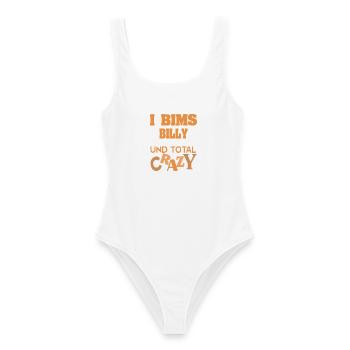 prénom Billy - Maillot de bain femme - blanc - Devant - AI Model Female 172 dark (172cm)