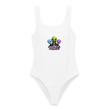 Alien Treasure Mage - Women's Swimsuit - white - Front - AI Model Female 172 dark (172cm)