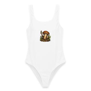 Mooshroom Guardian of the Forest - Women's Swimsuit - white - Front - AI Model Female 172 dark (172cm)