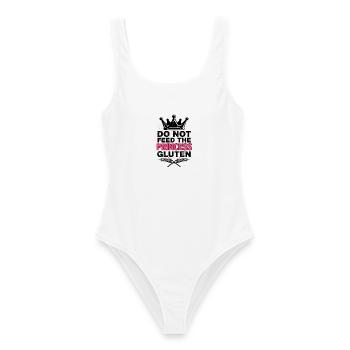 Pink Princess Crown Bold Print - Frauen Badeanzug - Weiß - Vorne - AI Model Female 172 dark (172cm)