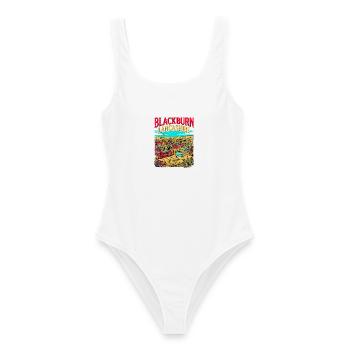 City Blackburn Lancashire Town Skyline Novelty For - Frauen Badeanzug - Weiß - Vorne - AI Model Female 172 dark (172cm)