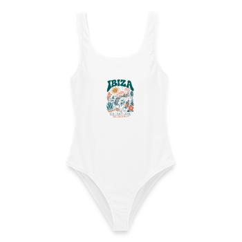 Ibiza 2026 Sun Salt Soul - Frauen Badeanzug - Weiß - Vorne - AI Model Female 172 dark (172cm)