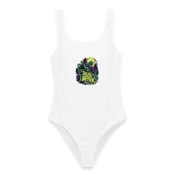 Totstunden Besser Neon Zombie - Frauen Badeanzug - Weiß - Vorne - AI Model Female 172 dark (172cm)