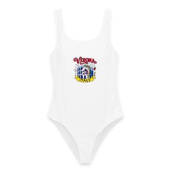 Vintage Verona Italy Travel Typography Aug - Frauen Badeanzug - Weiß - Vorne - AI Model Female 172 dark (172cm)