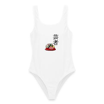 japan Otaku japanisch anime asiatisch maki - Frauen Badeanzug - Weiß - Vorne - AI Model Female 172 dark (172cm)