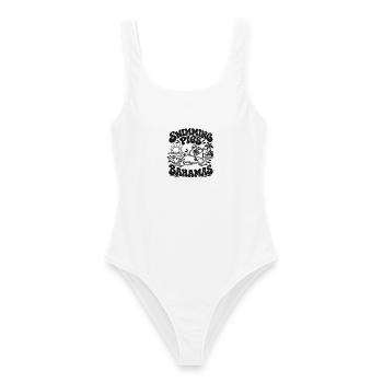 Sunshine Spigs Bahama Vibe - Frauen Badeanzug - Weiß - Vorne - AI Model Female 172 dark (172cm)