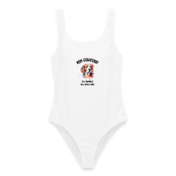 Beagle Porträt Aquarell Schlafshirt - Frauen Badeanzug - Weiß - Vorne - AI Model Female 172 dark (172cm)