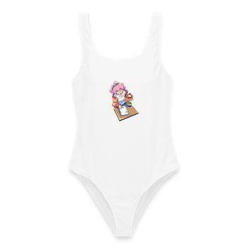 Ramen Anime Zeichnen - Frauen Badeanzug - Weiß - Vorne - AI Model Female 172 dark (172cm)
