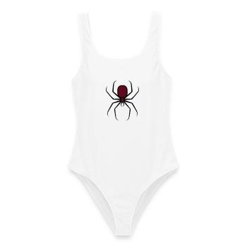 Araignée gothique inquiétante d’Halloween 3 - Maillot de bain femme - blanc - Devant - AI Model Female 172 dark (172cm)