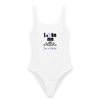 Like the Doctor Docteur Médical cadeau - Maillot de bain femme - blanc - Devant - AI Model Female 172 dark (172cm)
