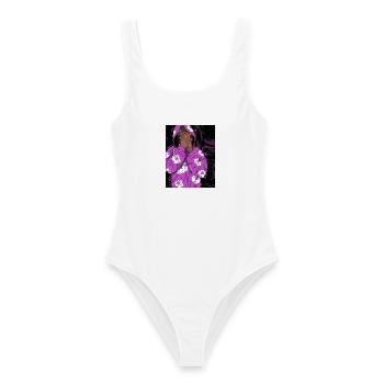 Purple Cloud Hoodie Hush - Frauen Badeanzug - Weiß - Vorne - AI Model Female 172 dark (172cm)