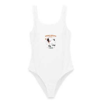 Ghost Pup Bäckerei-Tee - Frauen Badeanzug - Weiß - Vorne - AI Model Female 172 dark (172cm)