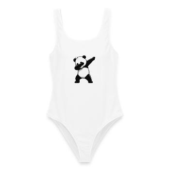 Panda Dab Pose - Frauen Badeanzug - Weiß - Vorne - AI Model Female 172 dark (172cm)
