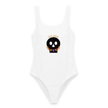 Starry Skull Boo Crew Halloween - Frauen Badeanzug - Weiß - Vorne - AI Model Female 172 dark (172cm)