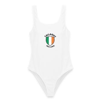 Bouclier irlandais de Tallaght - Maillot de bain femme - blanc - Devant - AI Model Female 172 dark (172cm)