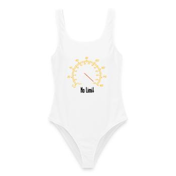 Compteur de vitesse, sans limite - Maillot de bain femme - blanc - Devant - AI Model Female 172 dark (172cm)