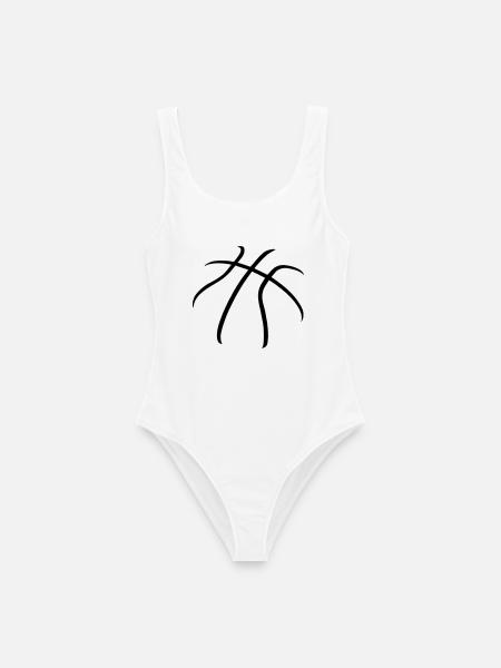 basket - Frauen Badeanzug - Weiß