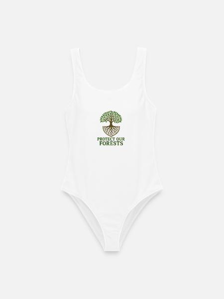 Baum des Lebens Umweltbewusstes Design - Frauen Badeanzug - Weiß