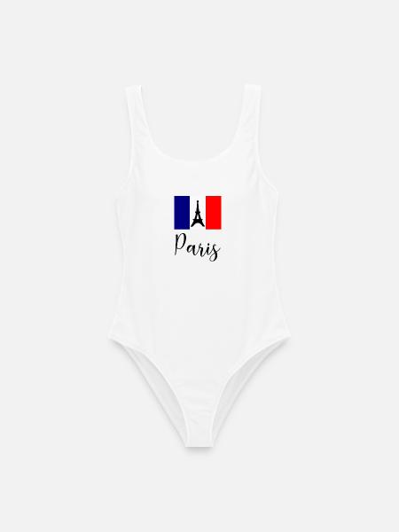 PARIS. HAUPTSTADT. STADT. FRANKREICH. PARISER. PARIS - Frauen Badeanzug - Weiß