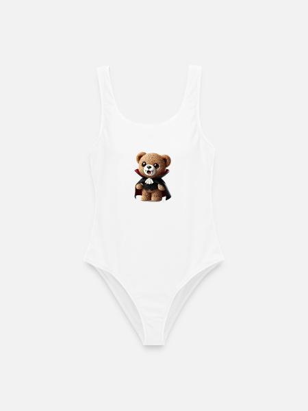 niedlicher Vampir-Teddy Bär für Halloween Spaß - Frauen Badeanzug - Weiß