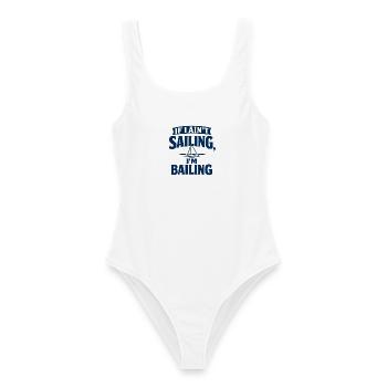 If I Ain’t Sailing, I’m Bailing - Women's Swimsuit - white - Front - AI Model Female 172 dark (172cm)