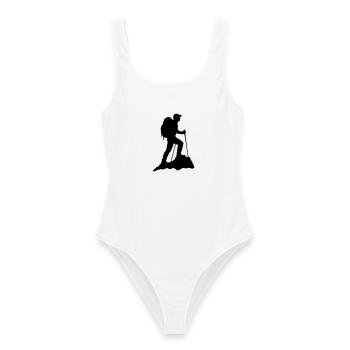 Wandern Hicking - Frauen Badeanzug - Weiß - Vorne - AI Model Female 172 dark (172cm)