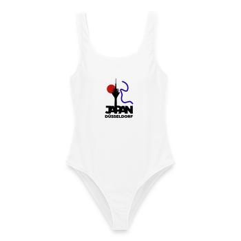 Le Japon se rend à Düsseldorf - Maillot de bain femme - blanc - Devant - AI Model Female 172 dark (172cm)