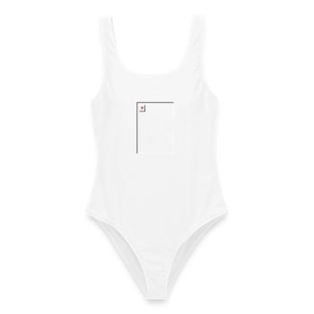 Image manquante – Fichier non trouvé Portrait - Maillot de bain femme - blanc - Devant - AI Model Female 172 dark (172cm)