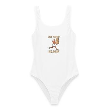 Paketbote Hieroglyphen Pakete - Frauen Badeanzug - Weiß - Vorne - AI Model Female 172 dark (172cm)
