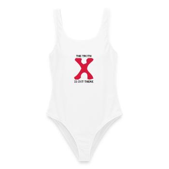 the Truth is out there - Maillot de bain femme - blanc - Devant - AI Model Female 172 dark (172cm)
