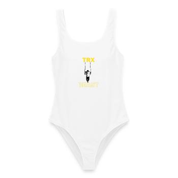 TRX Beast Kraftsilhouette - Frauen Badeanzug - Weiß - Vorne - AI Model Female 172 dark (172cm)