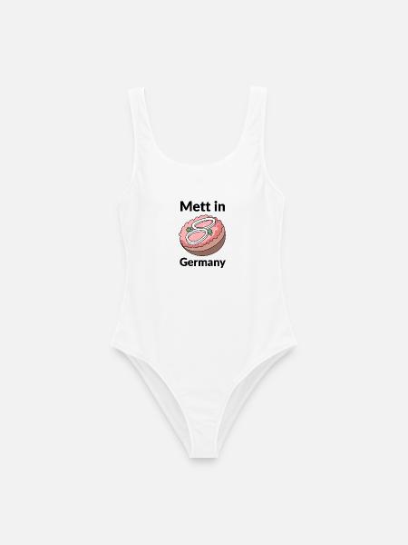 Mett in Germany - Frauen Badeanzug - Weiß