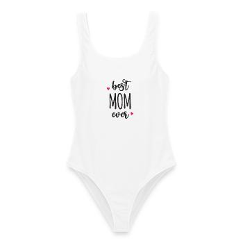 Best Mom Ever - Women's Swimsuit - white - Front - AI Model Female 172 dark (172cm)