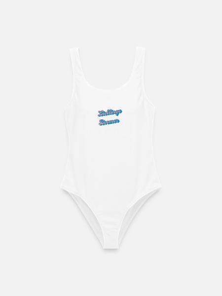 Lieblinge Boomer Retro Schriftzug - Frauen Badeanzug - Weiß