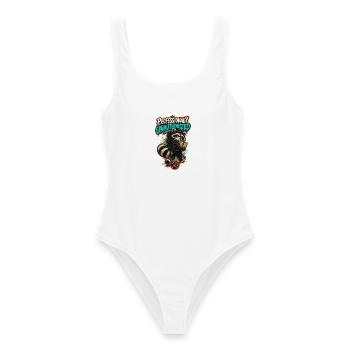 RobVibe Wild Club – Beruflich nicht zugelassen - Frauen Badeanzug - Weiß - Vorne - AI Model Female 172 dark (172cm)