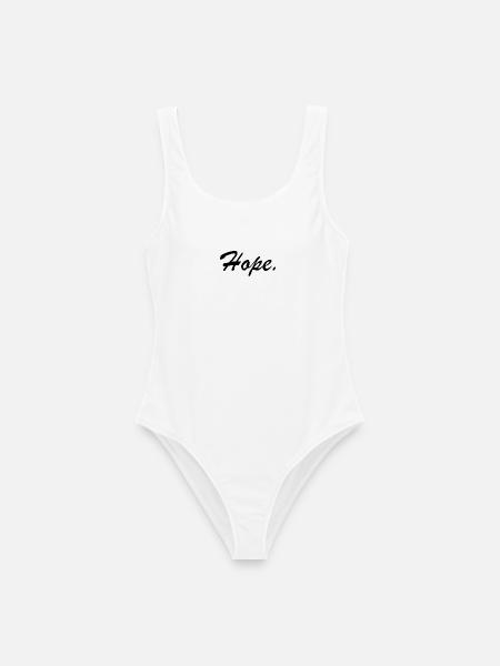 Hope. - Frauen Badeanzug - Weiß