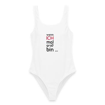 ... Quand je serai grand ... - Maillot de bain femme - blanc - Devant - AI Model Female 172 dark (172cm)