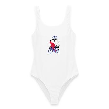 Rennrad - Women's Swimsuit - white - Front - AI Model Female 172 dark (172cm)