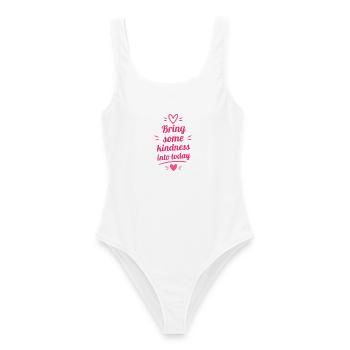 Bring some kindness into today - Frauen Badeanzug - Weiß - Vorne - AI Model Female 172 dark (172cm)