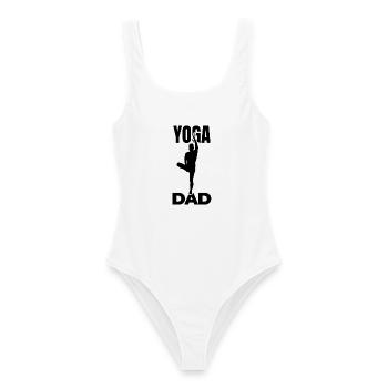 Yoga Papa - Frauen Badeanzug - Weiß - Vorne - AI Model Female 172 dark (172cm)