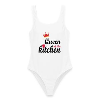 Cadeaux de Noël pour les femmes - Maillot de bain femme - blanc - Devant - AI Model Female 172 dark (172cm)