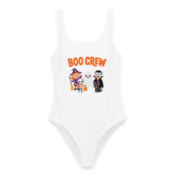 Boo Crew Halloween-Freunde - Frauen Badeanzug - Weiß - Vorne - AI Model Female 172 dark (172cm)