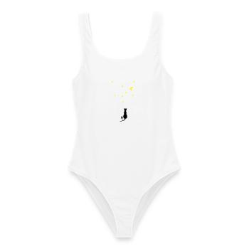 Cat & Mouse - Maillot de bain femme - blanc - Devant - AI Model Female 172 dark (172cm)