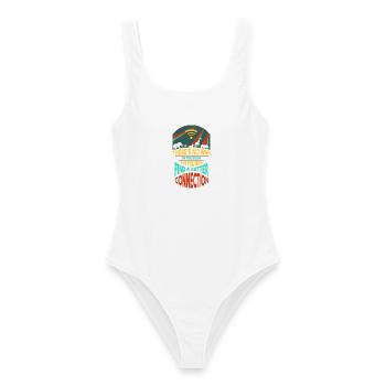 Safari Afrique Serengeti faune et savane animaux - Maillot de bain femme - blanc - Devant - AI Model Female 172 dark (172cm)