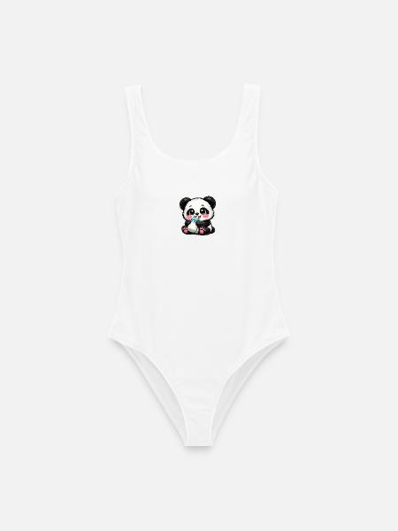 🔥 Baby Panda – Milk Mode ON 🍼🐼 - Frauen Badeanzug - Weiß
