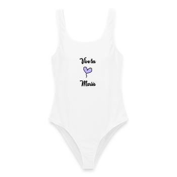 FUTURE MARIEE. EVJF. MARIEE. TEAM. TEAM MARIEE - Maillot de bain femme - blanc - Devant - AI Model Female 172 dark (172cm)