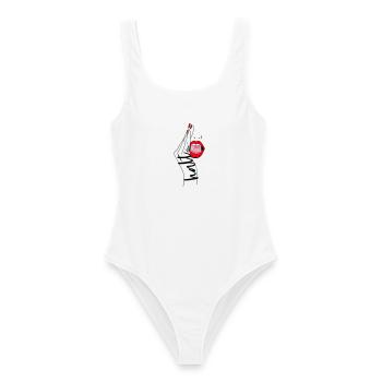 La ferme - Maillot de bain femme - blanc - Devant - AI Model Female 172 dark (172cm)