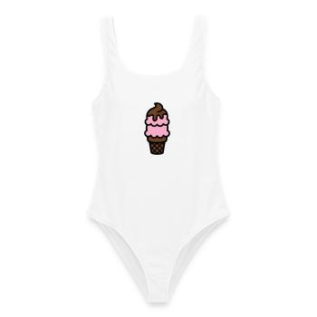 Eiswaffel Eiscreme Icon - Women's Swimsuit - white - Front - AI Model Female 172 dark (172cm)
